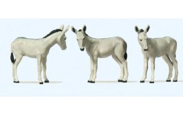 Donkeys x 3 HO Scale 